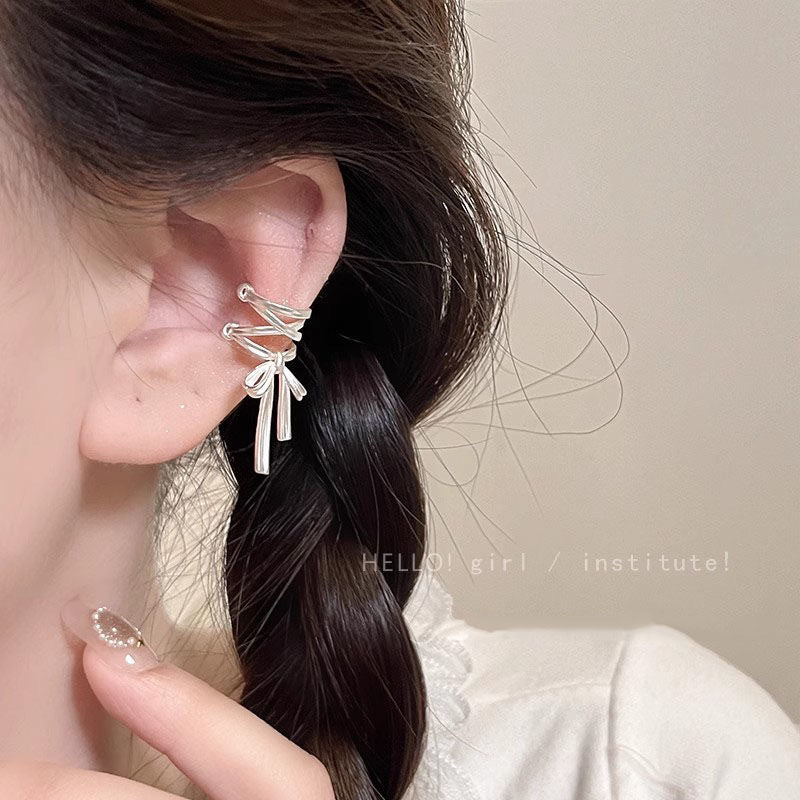 Bow Ribbon  Ear Cuffs