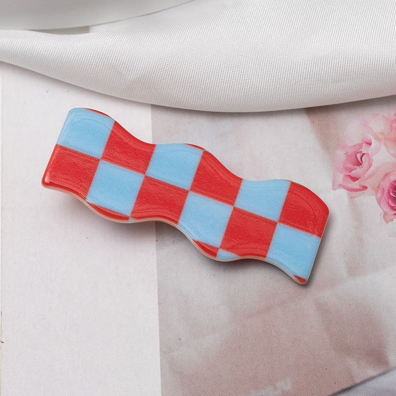 Checkers  hair clip