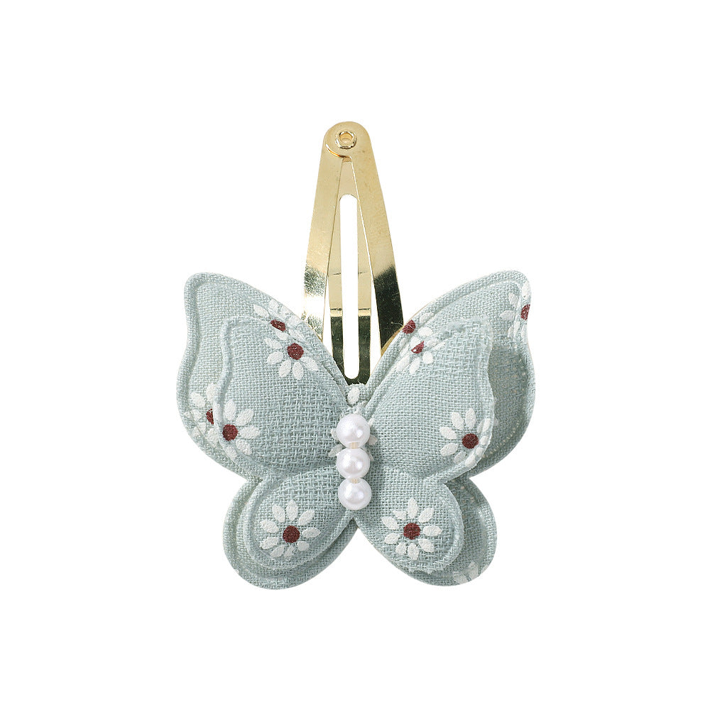 Butterfly yarn Hair Clip