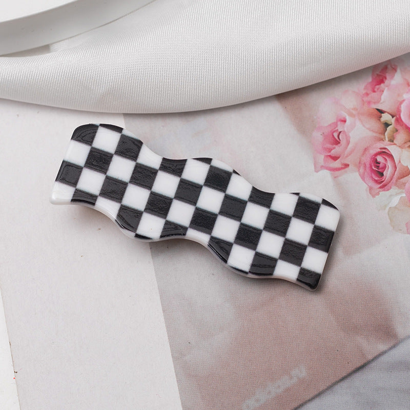 Checkers  hair clip