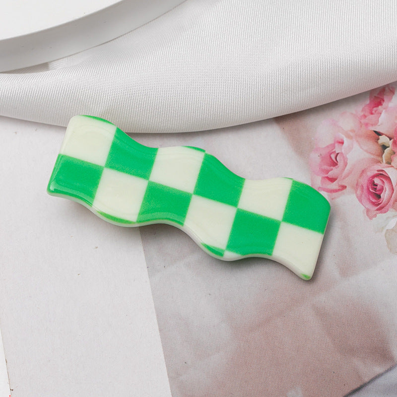 Checkers  hair clip