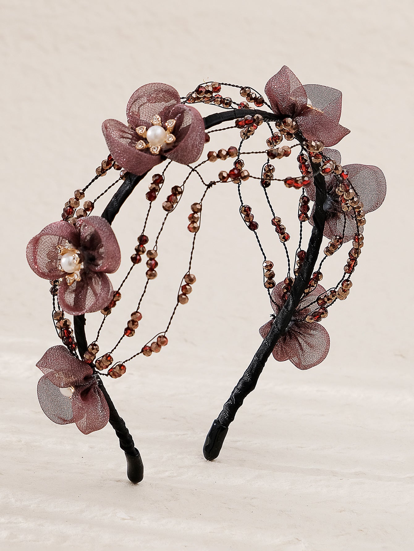 Flower Crystal Hair Band