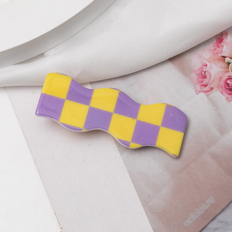 Checkers  hair clip