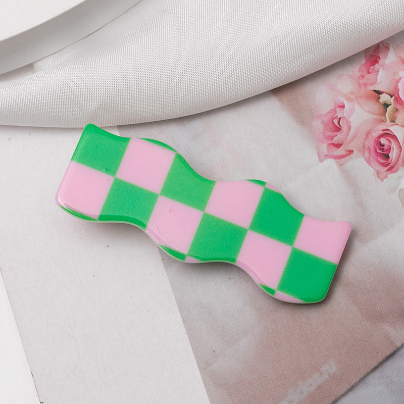 Checkers  hair clip