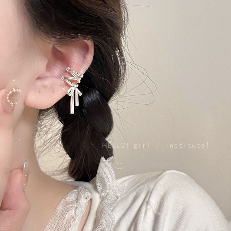 Bow Ribbon  Ear Cuffs