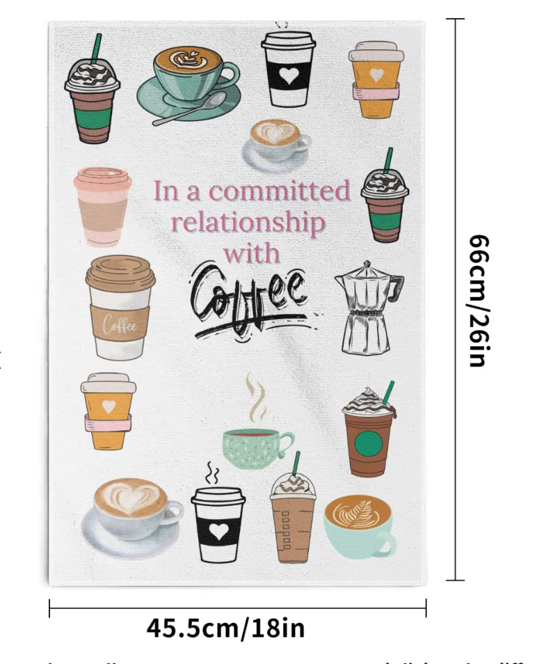 Coffee Hand Towel Set