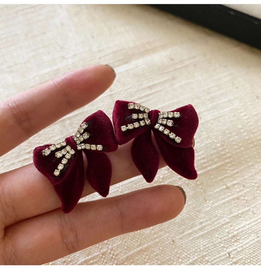 Bow Knot Alloy Ear Studs