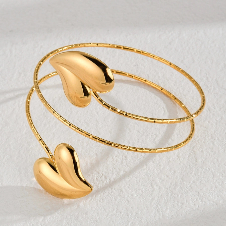 Large Gold Bangle Collection (18K Gold Plated)