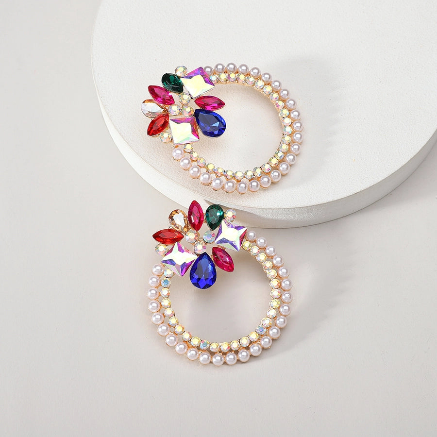 Round Glam Earrings