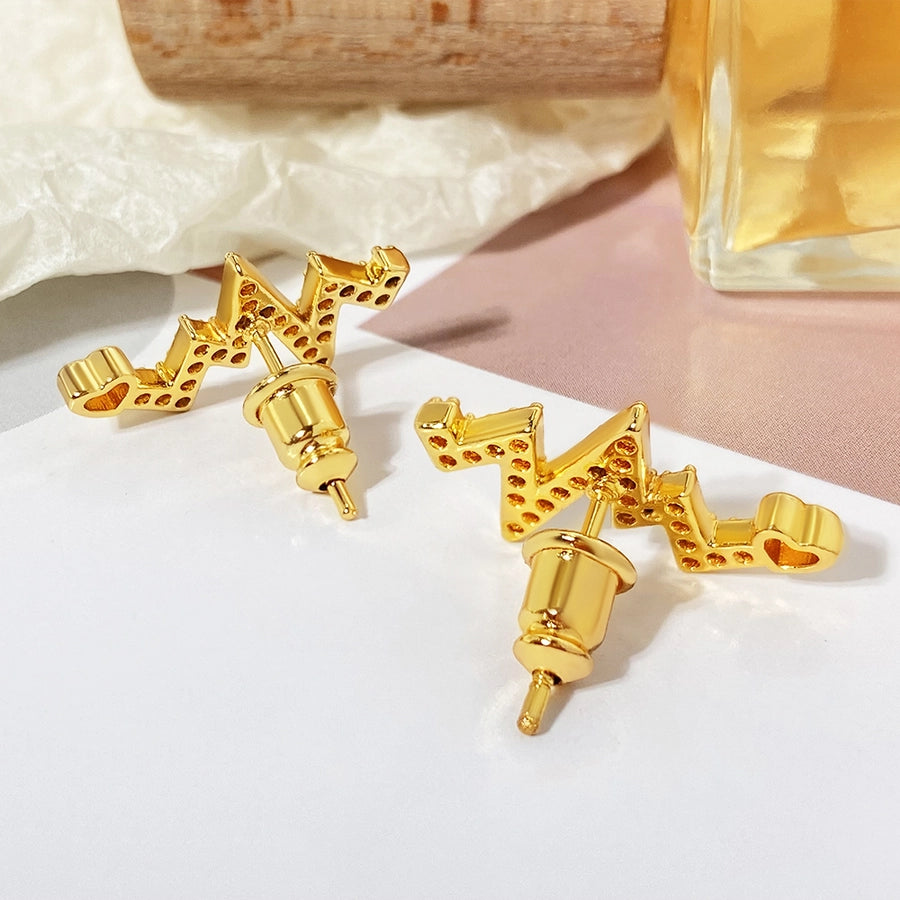 Heartbeat Earrings (18K Gold Plated)