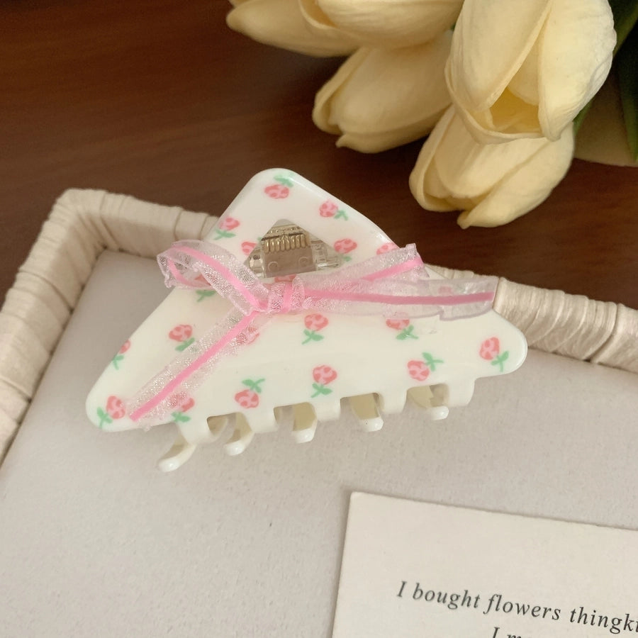 Bowknot Rose Hairclip