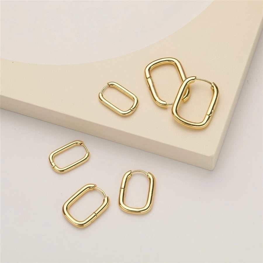 Shape Hoop Earings-1 pair