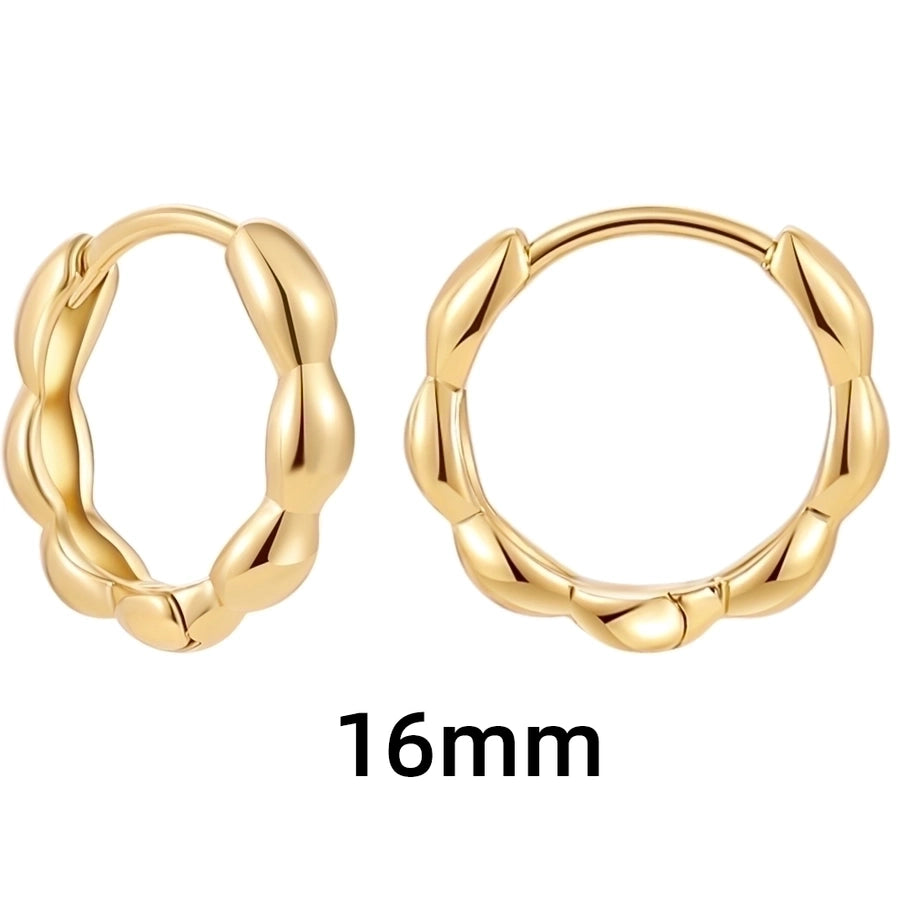 Shape Hoop Earings-1 pair