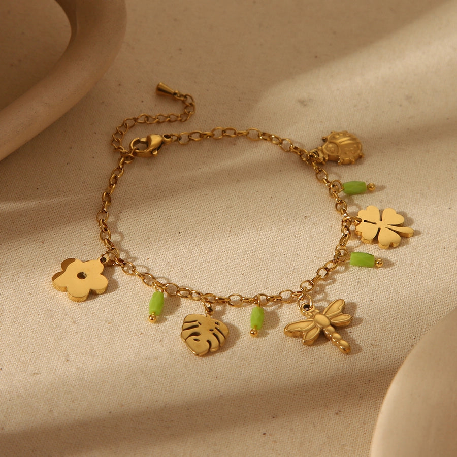 French Style Charm Bracelet (18K Gold)