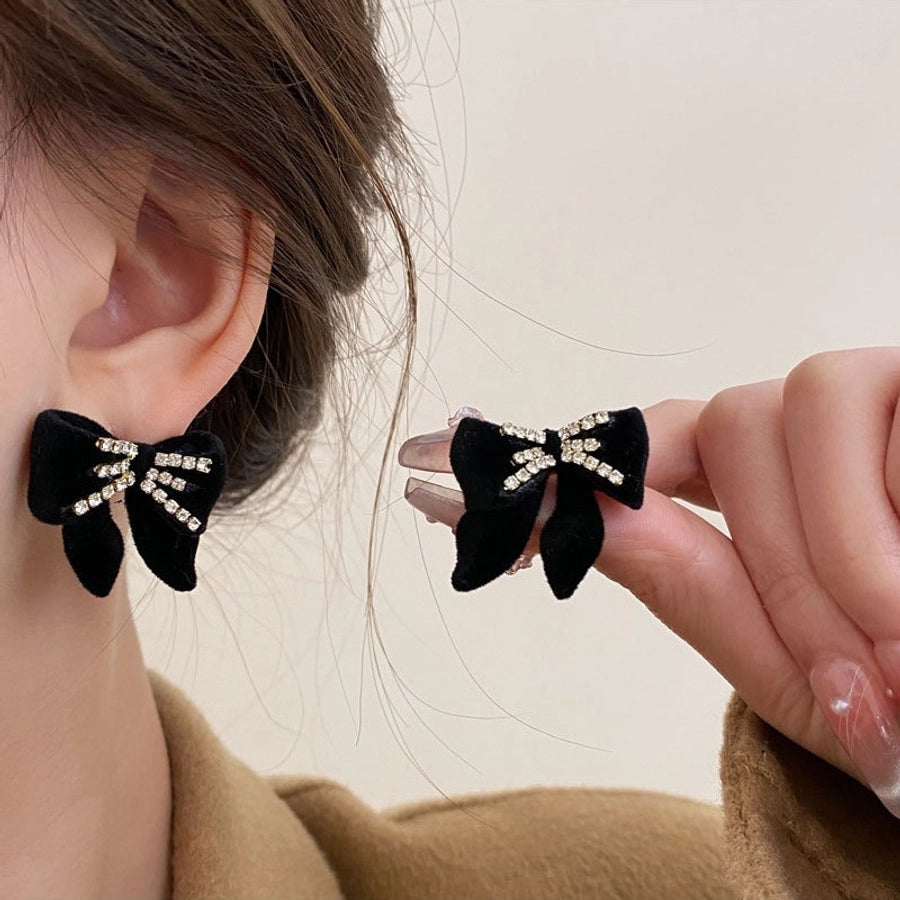 Bow Knot Alloy Ear Studs