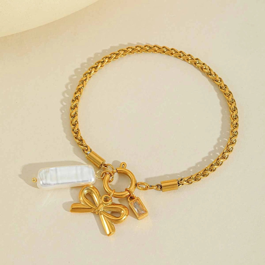 Bow Chain Bracelet (18K Gold Plated)