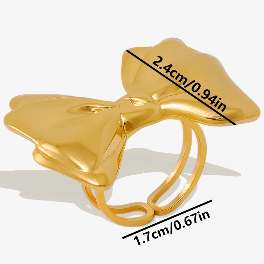 Bow Ring (18K Gold Plated)