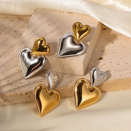 Heart Drop Earrings