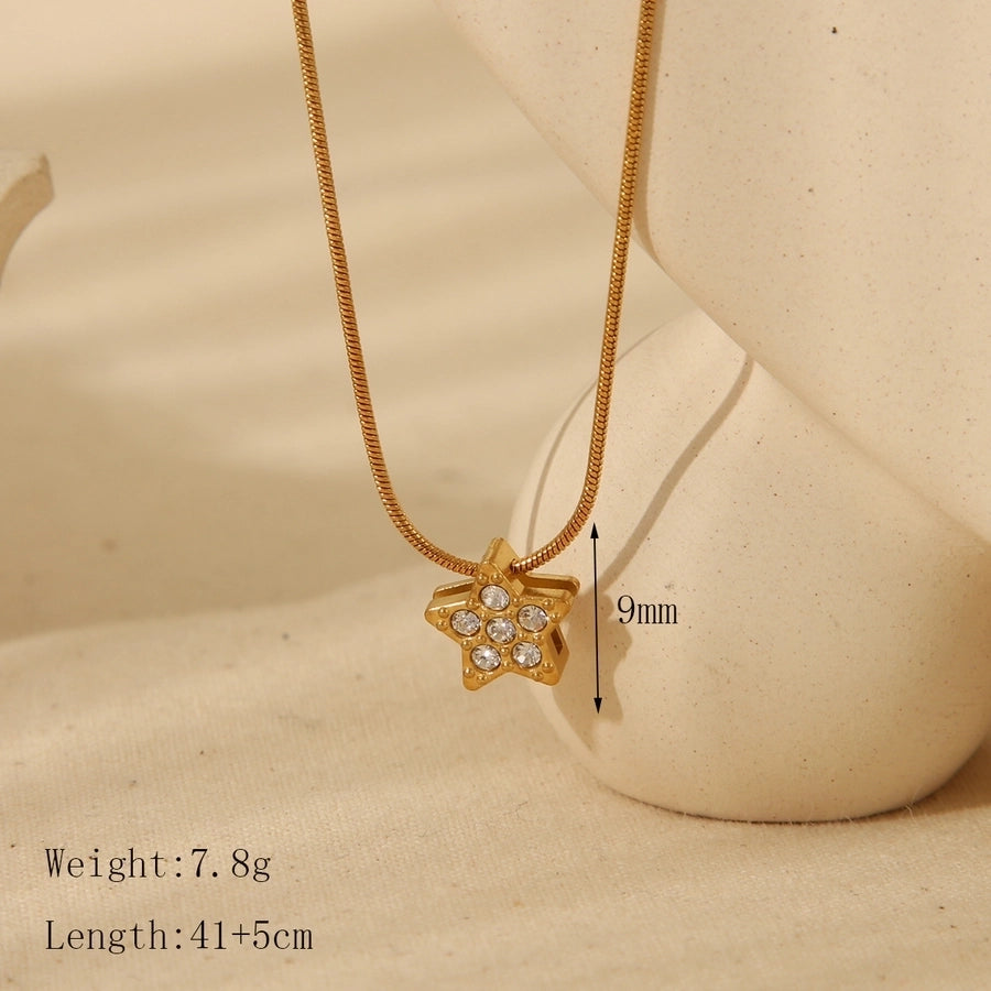 Zircon Hearts and Stars (18K Gold Plated)