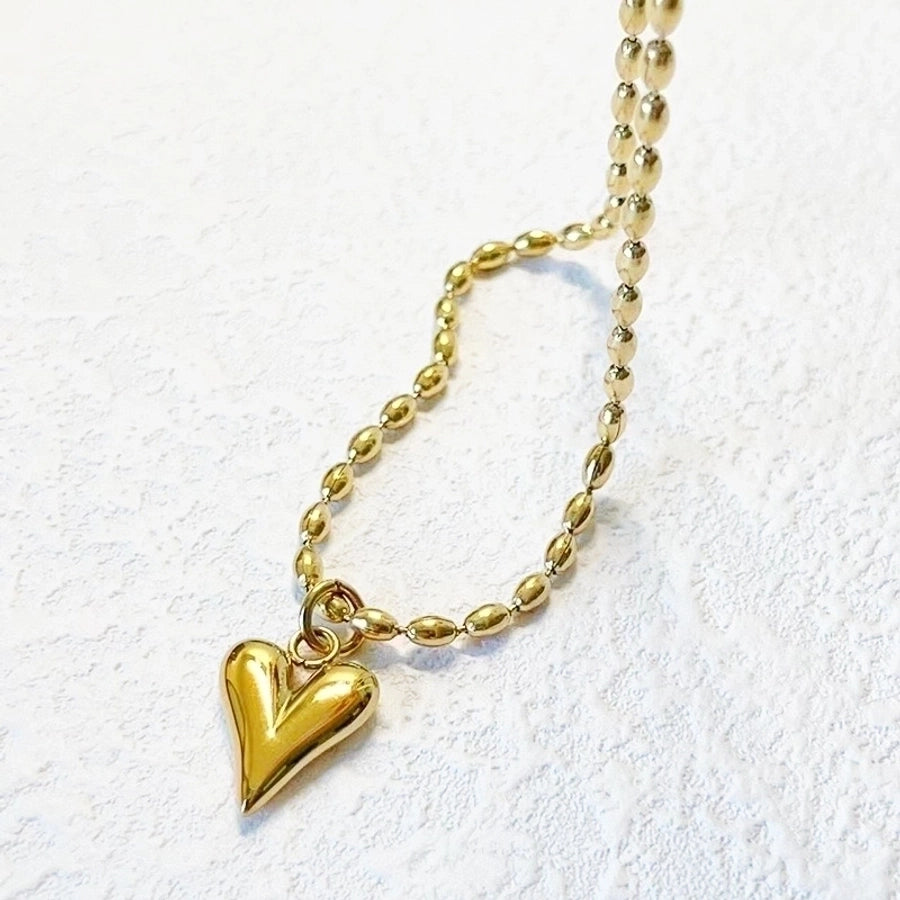 Classic Heart Necklace-18K Gold Plated