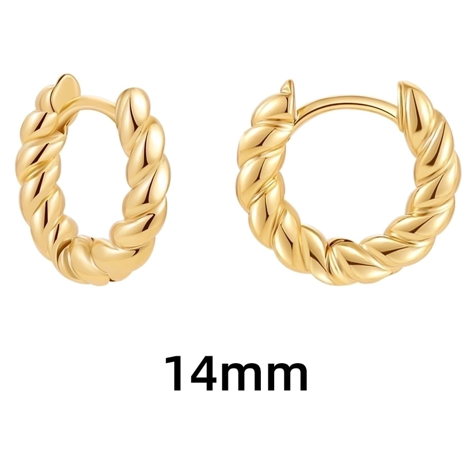 Shape Hoop Earings-1 pair