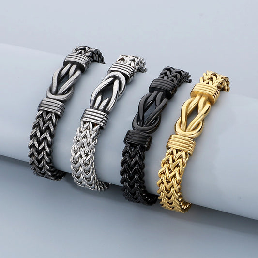 Rope Chain Bracelets (18K Gold Plated)