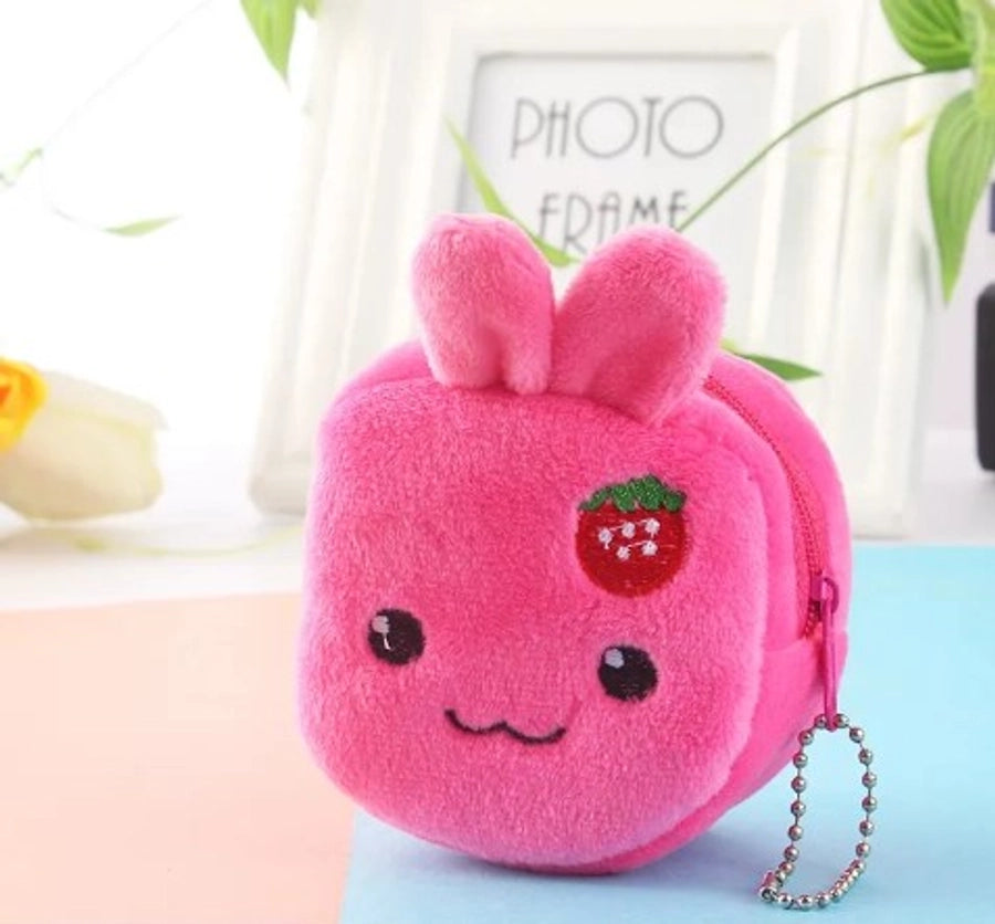 Plush zip pouch