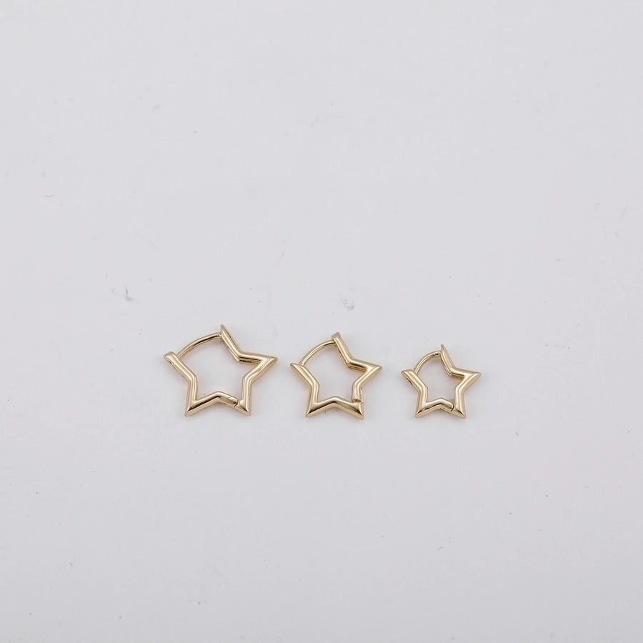 Shape Hoop Earings-1 pair