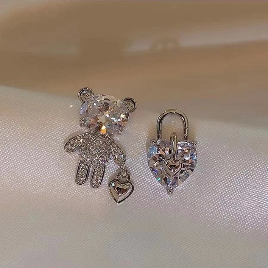 Bear and Heart Studs