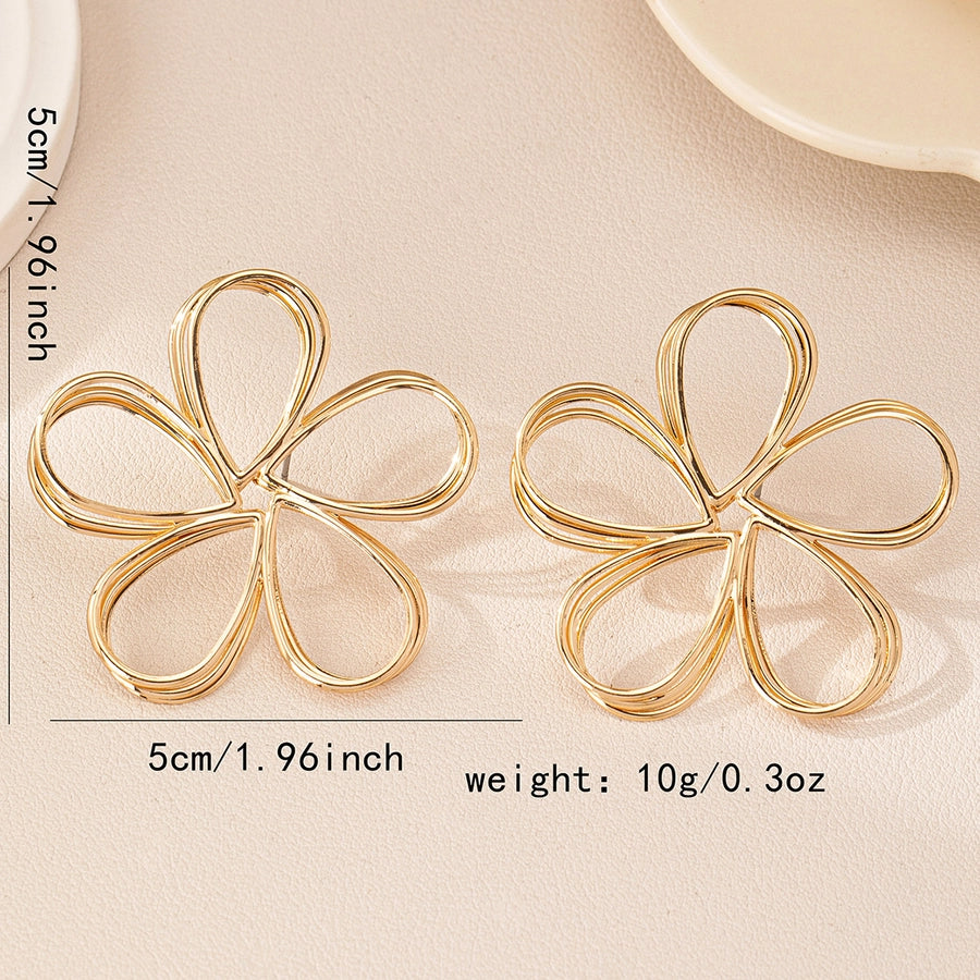 Flower Hollow Out Earrings