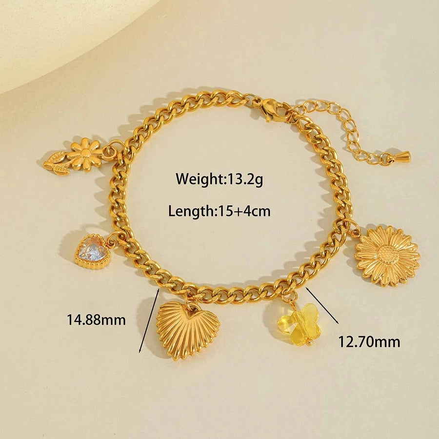 Bow Chain Bracelet (18K Gold Plated)