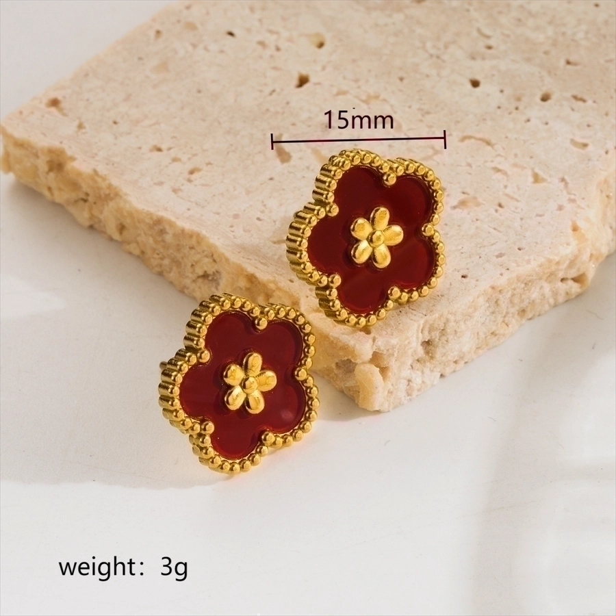 Sweet Flower Earrings (18K Gold Plated)