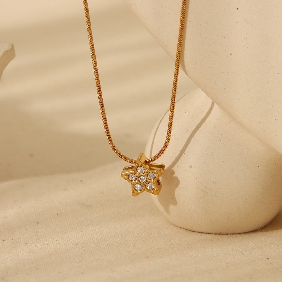 Zircon Hearts and Stars (18K Gold Plated)