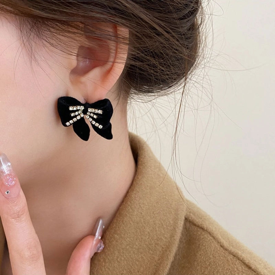 Bow Knot Alloy Ear Studs