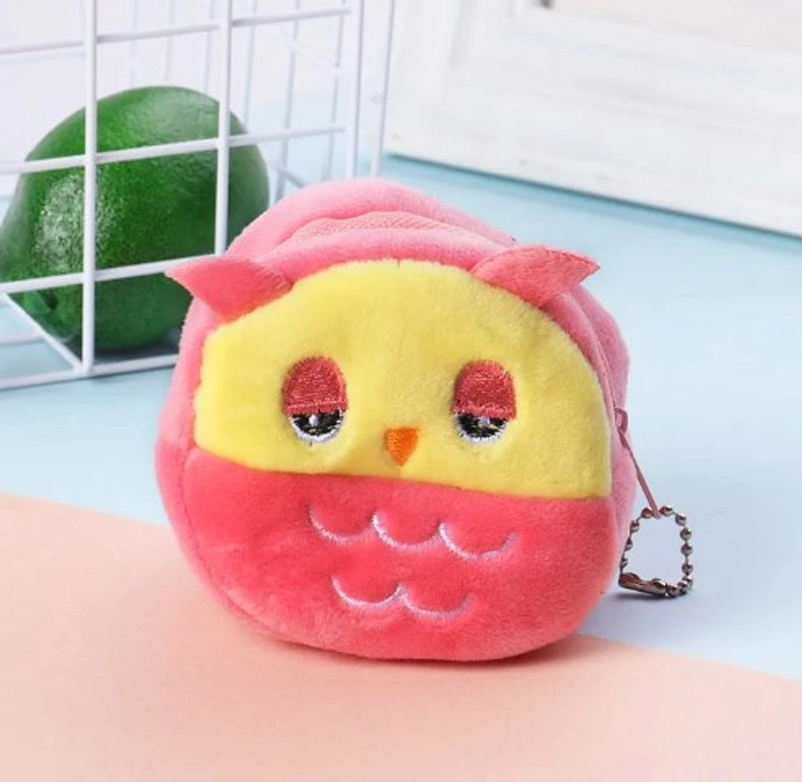 Plush zip pouch