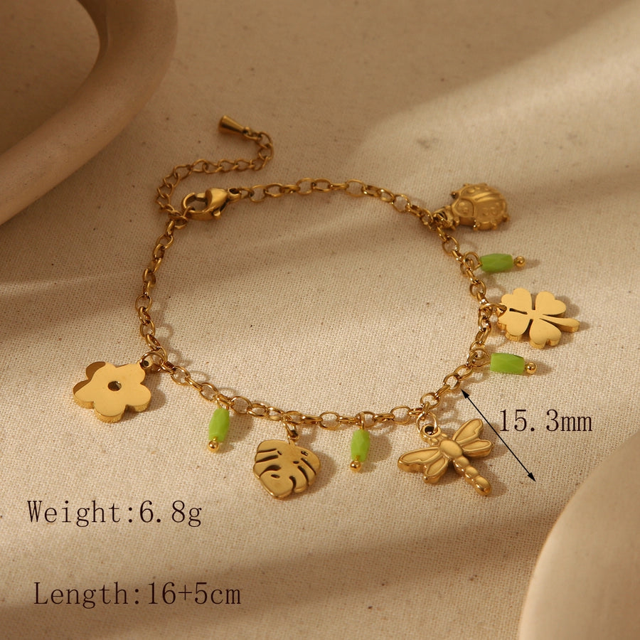 French Style Charm Bracelet (18K Gold)