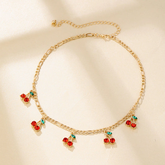 Red cherry Necklace