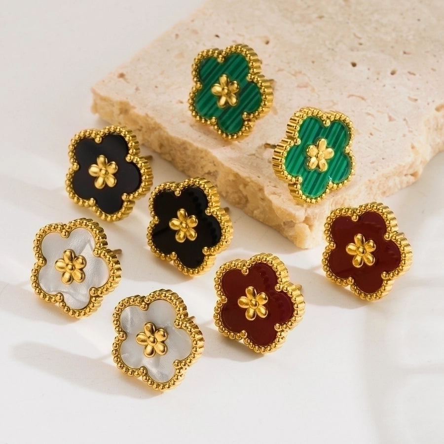 Sweet Flower Earrings (18K Gold Plated)