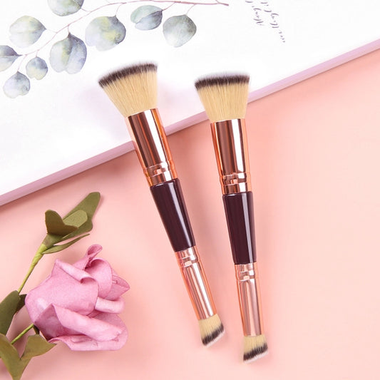 Wooden makeup brush