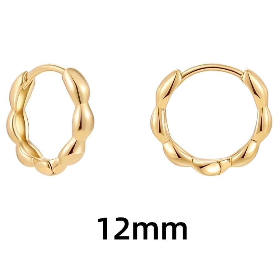 Shape Hoop Earings-1 pair