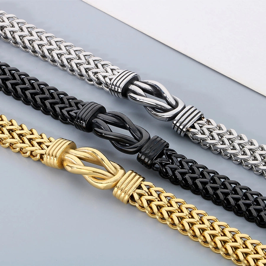 Rope Chain Bracelets (18K Gold Plated)