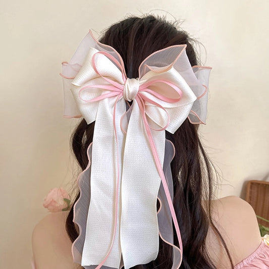 Bow Knot Cloth Hair Clip