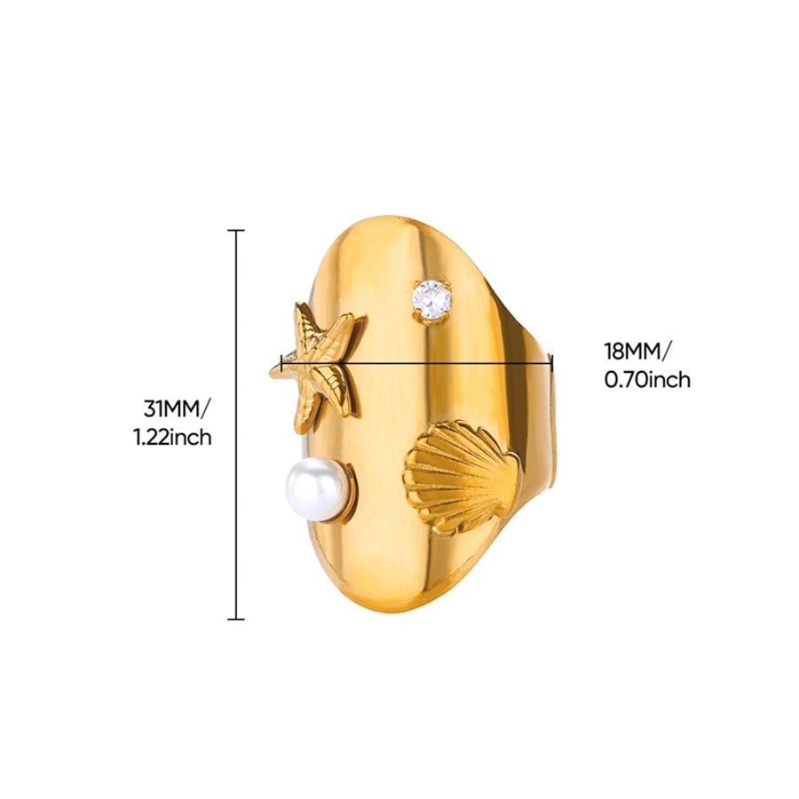 Scallop Open Rings