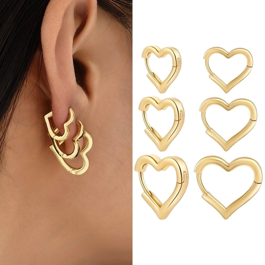 Shape Hoop Earings-1 pair