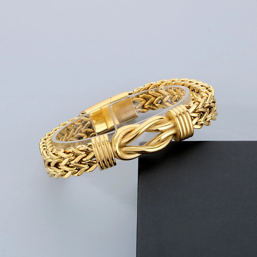 Rope Chain Bracelets (18K Gold Plated)