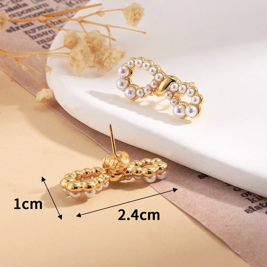 Elegant Bow KnotEar Studs (14K Gold Plated)