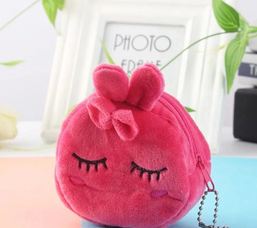 Plush zip pouch