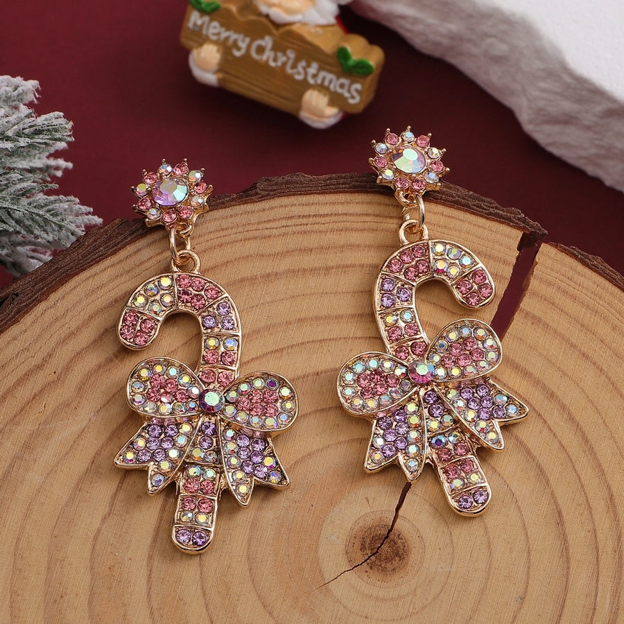 Pink Holiday Earrings