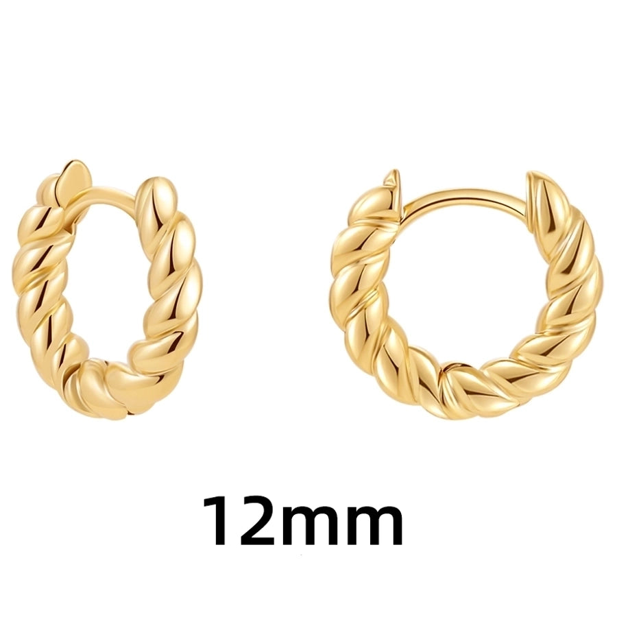 Shape Hoop Earings-1 pair