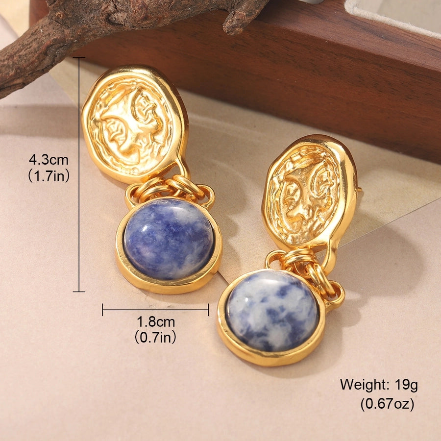 Medieval Gold Drop Earrings